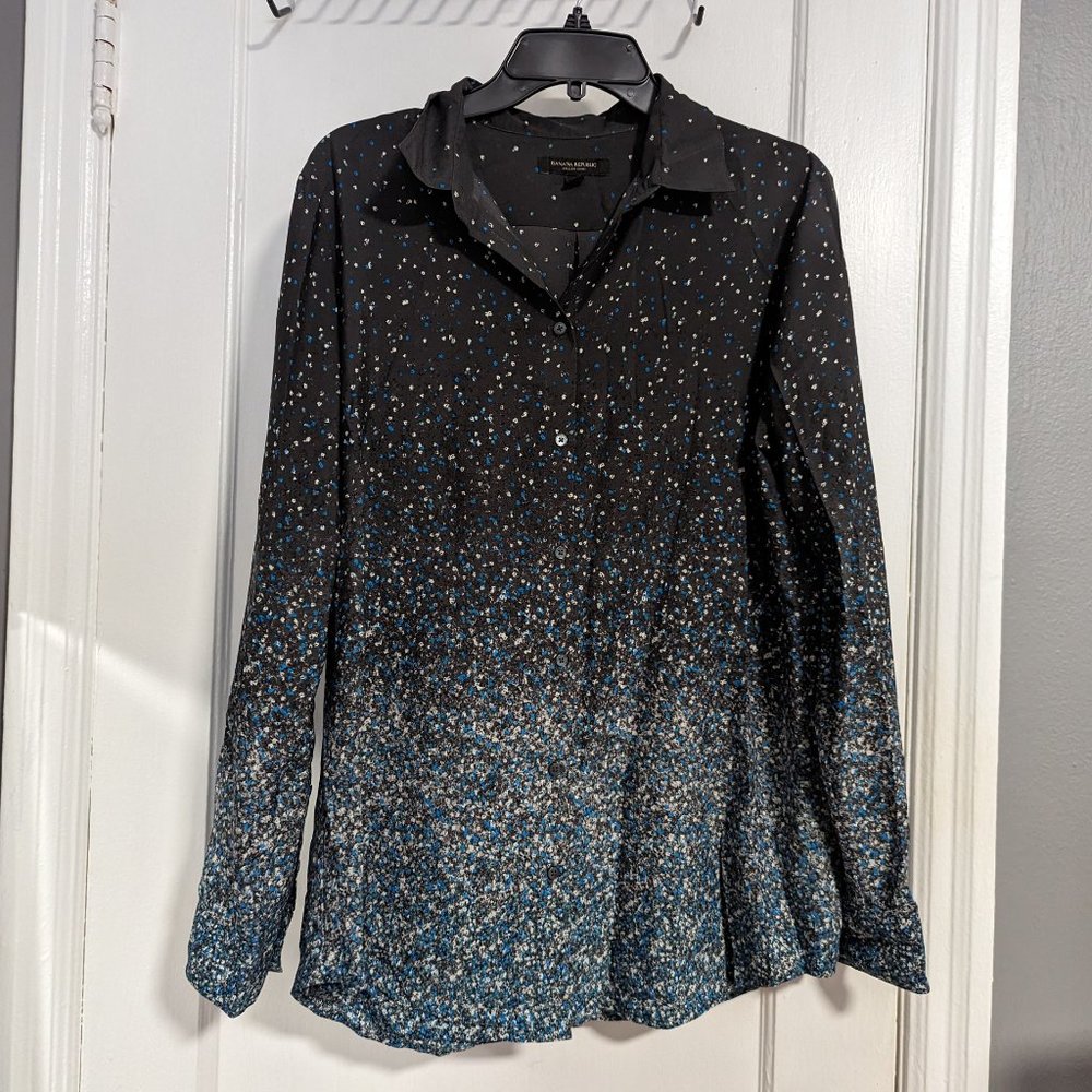 Banana Republic - Dillon Shirt Button with Gradient Confetti - L